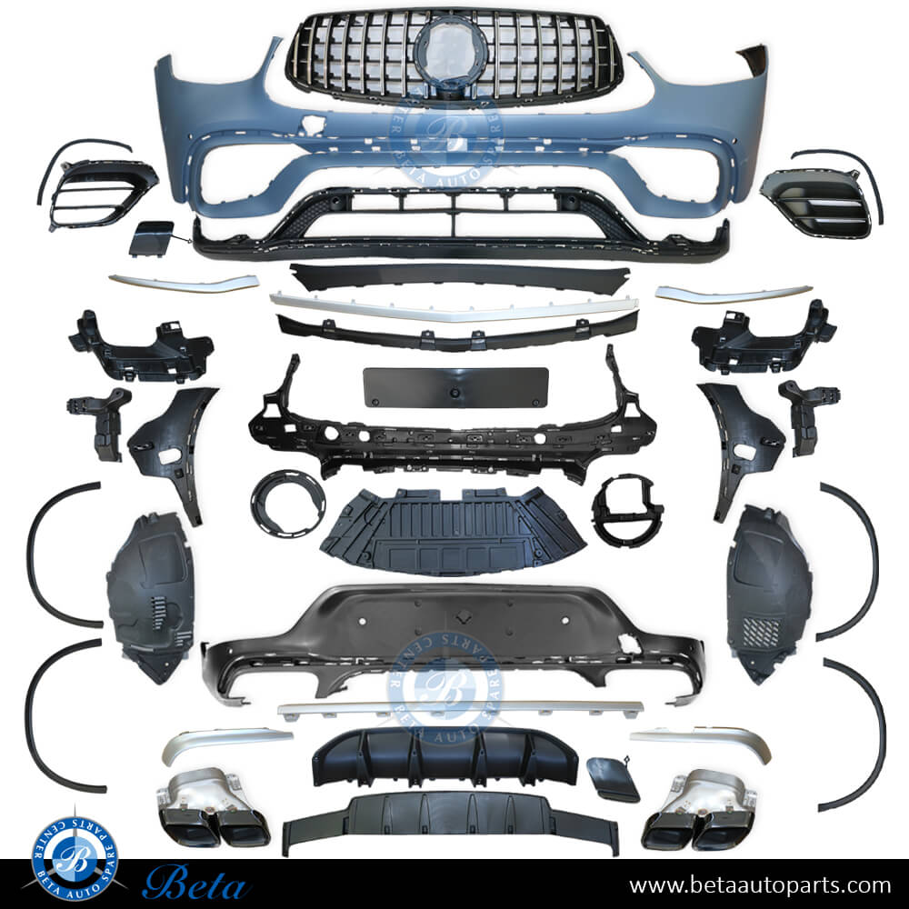 Body Kit Upgrade to AMG GLC63 for Normal AMG for Mercedes GLC-Class Coupe W253 2020-Up models Body Kit Upgrade to AMG GLC63 for Normal AMG for Mercedes GLC-Class Coupe W253 2020-Up models